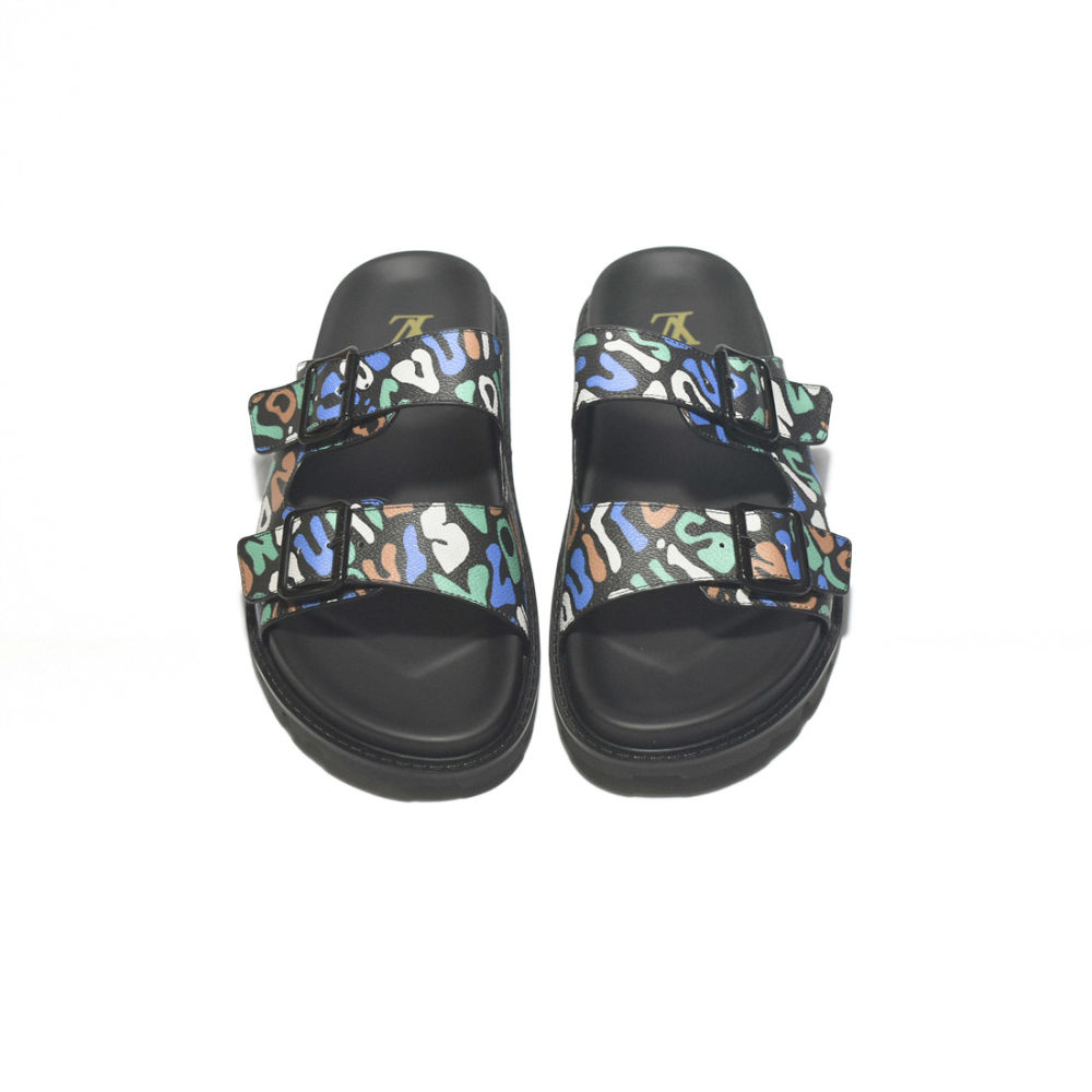 Louis Vuitton Black Premium Quality Men's Flip-flops-4