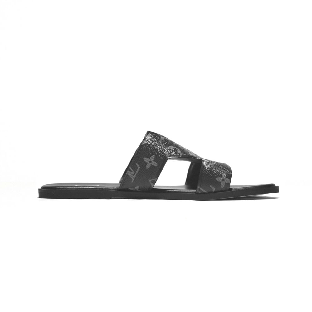 Louis Vuitton Black Premium Quality Flip-flops-2