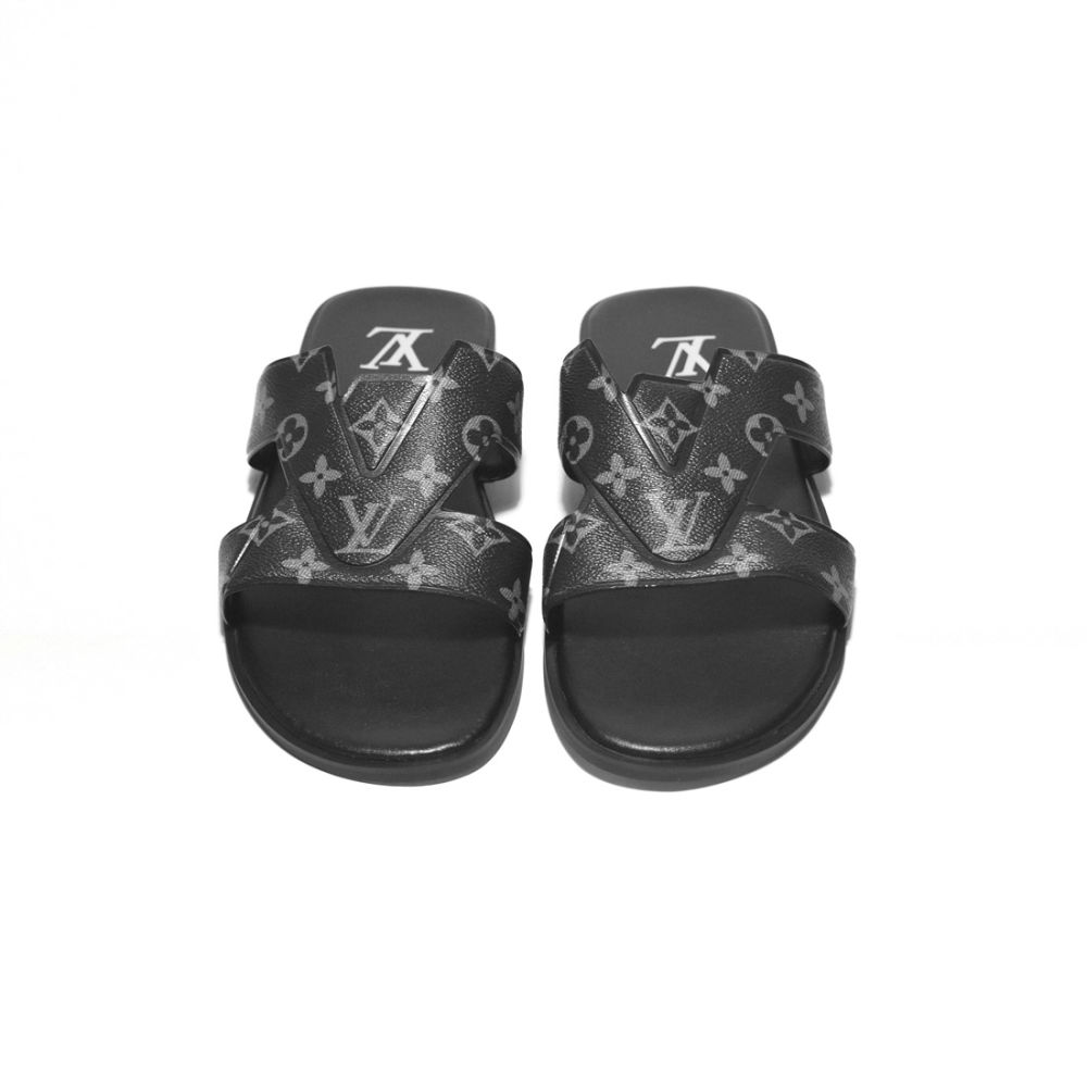 Louis Vuitton Black Premium Quality Flip-flops-4