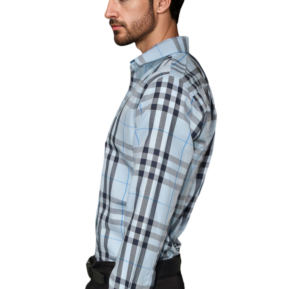 Burberry Sky Blue Premium Quality Shirt-2