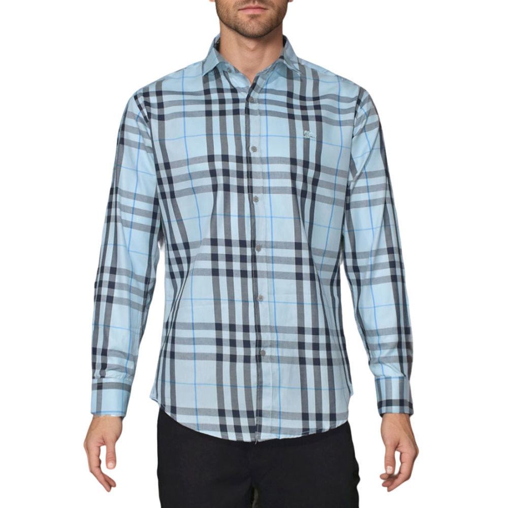 Burberry Sky Blue Premium Quality Shirt-5