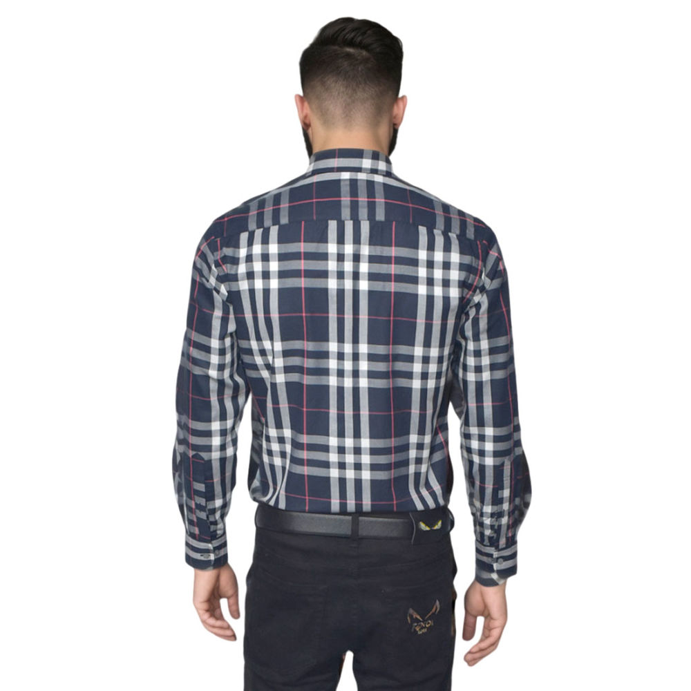 Burberry Navy Blue Premium Quality Shirt-1