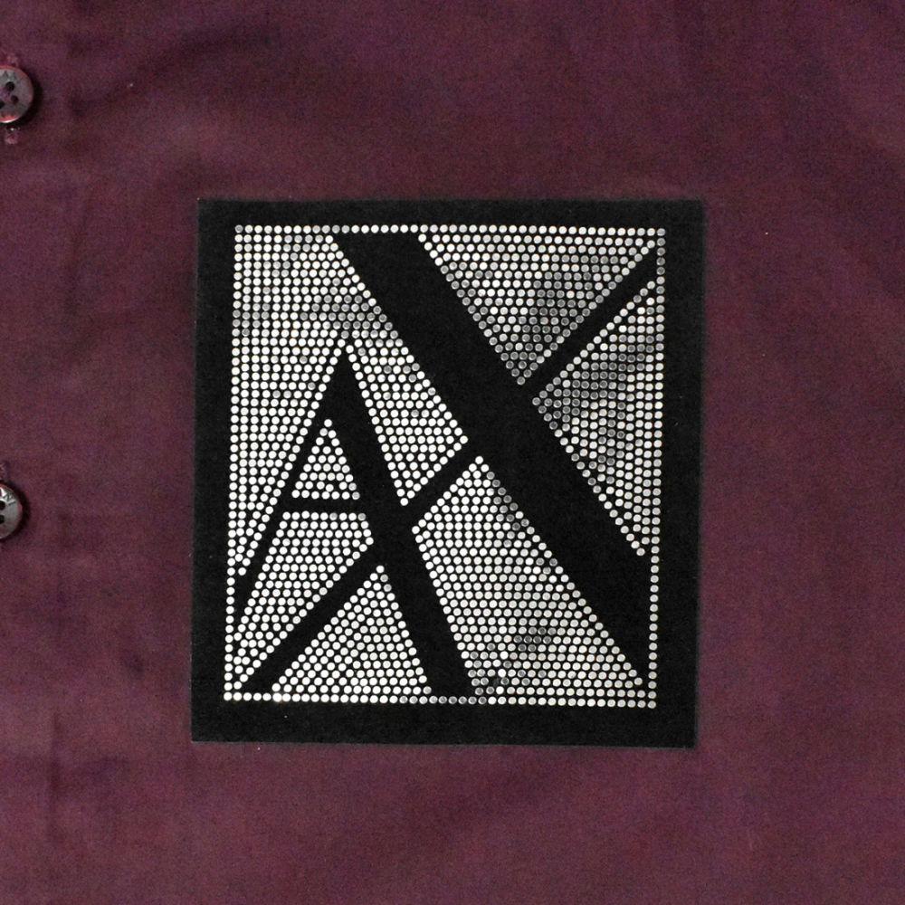 Armani Exchange Wine Premium Pocket Logo Shirt-3
