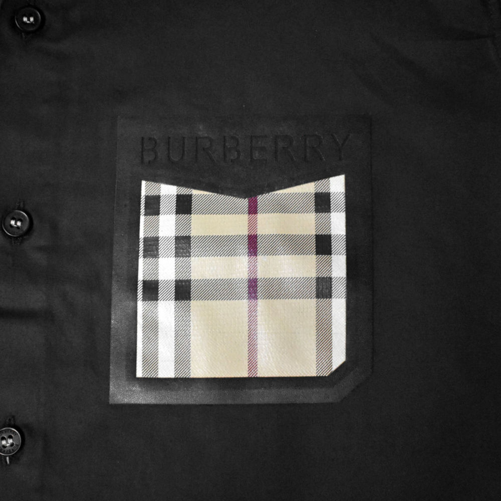 Burberry Pocket Logo Black Premium Quality Shirt-3