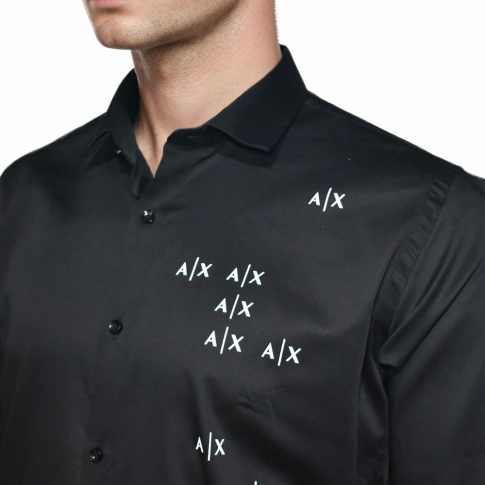 Armani Exchange Black Premium Quality Men's Shirt-3