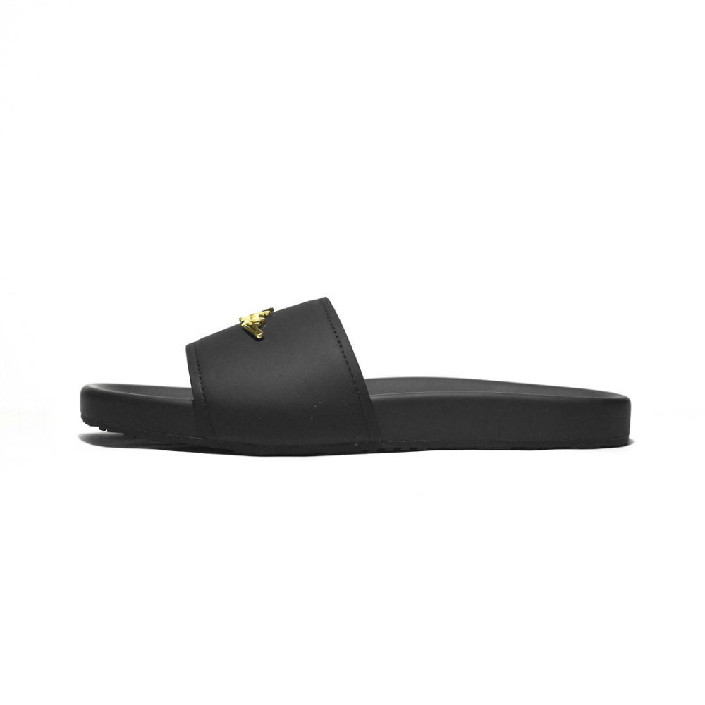 Balmain Black Premium Quality Men's Flip-flops-1