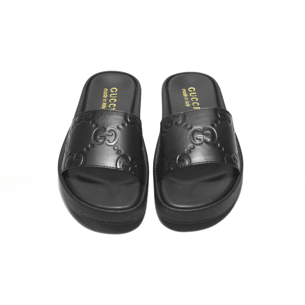 Gucci Black Premium Quality Men's Flip-flops-4