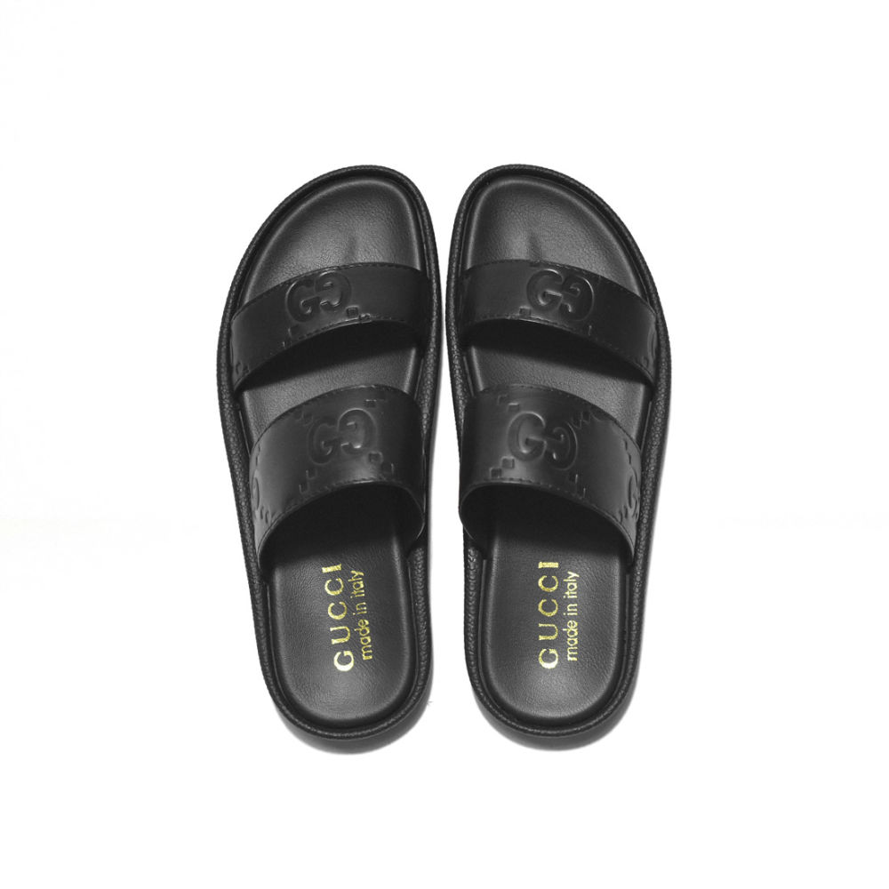 Gucci Black Premium Quality Men's Flip-flops-3