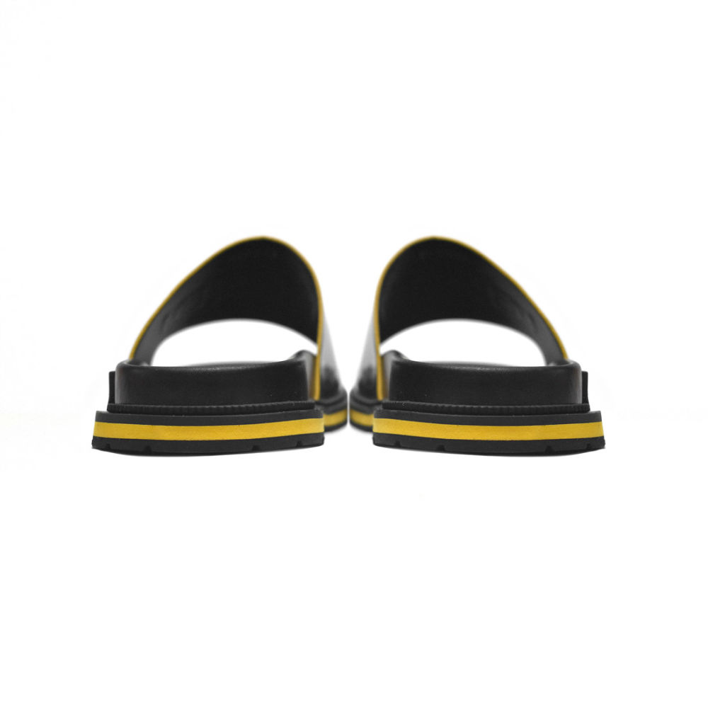 Fendi Black Premium Quality Men's Flip-flops-5