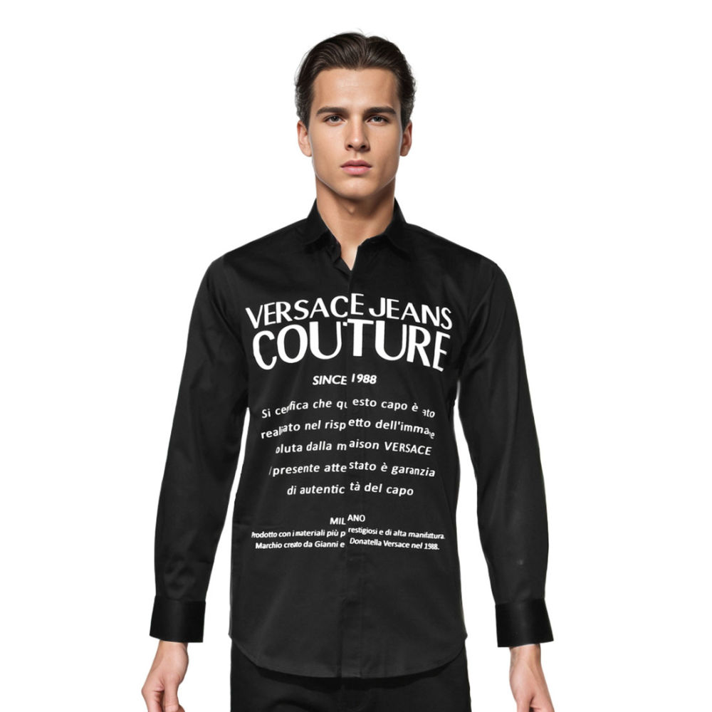 Versace Jeans Couture Black Premium Quality Shirts-thumb-7