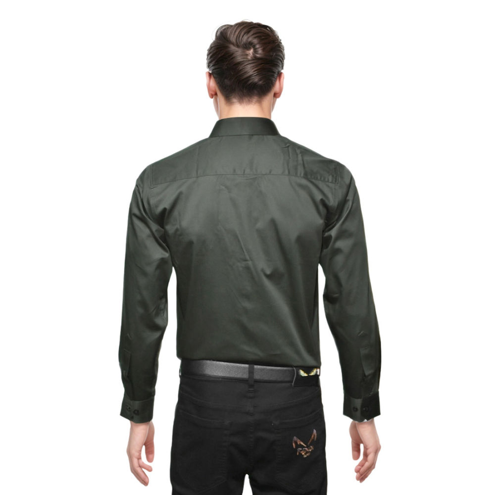 Dior Green Oblique Pattern Pocket Logo Shirt-1