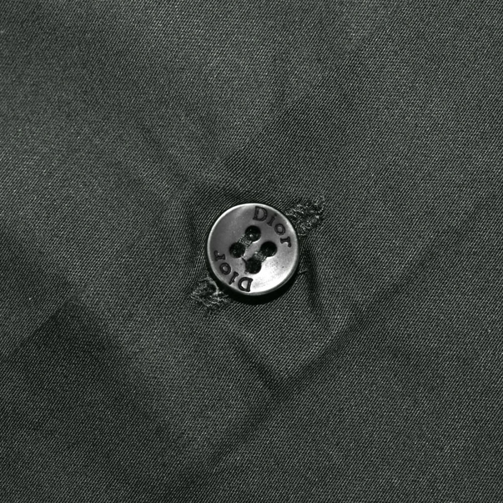 Dior Green Oblique Pattern Pocket Logo Shirt-4