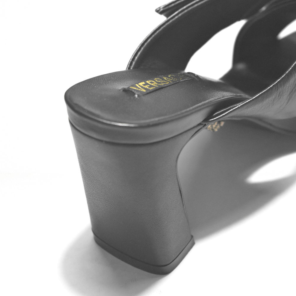 Versace Black Premium Quality Heels Sandals-4