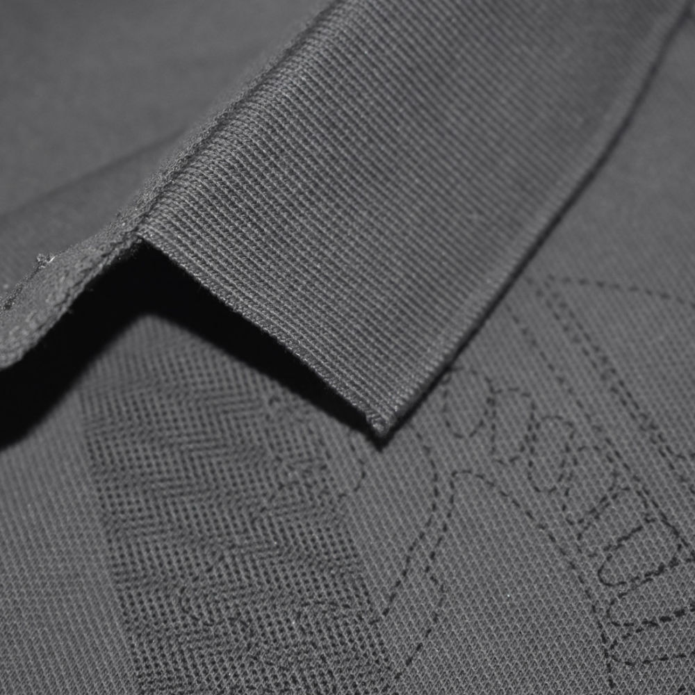 Burberry Grey Checks Printed Polo T-shirt-4