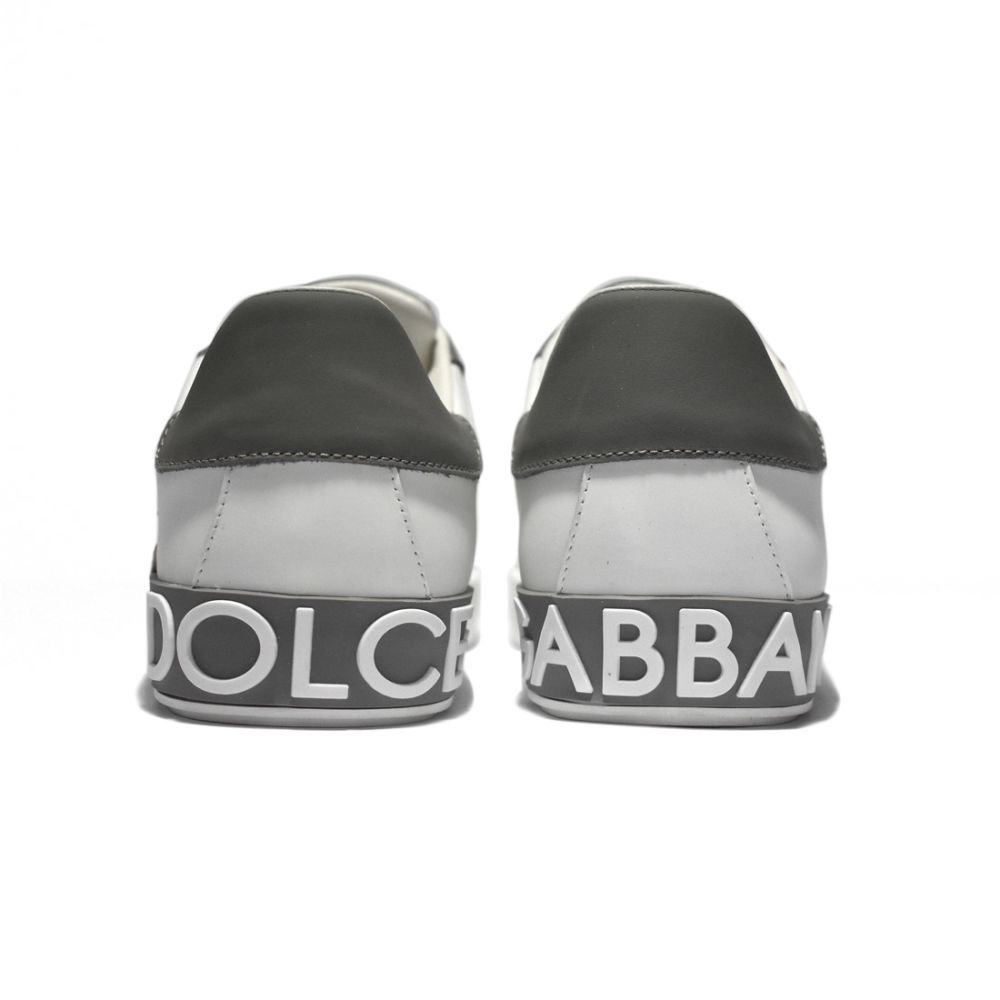 Dolce & Gabbana Portofino White & Grey Sneakers-4