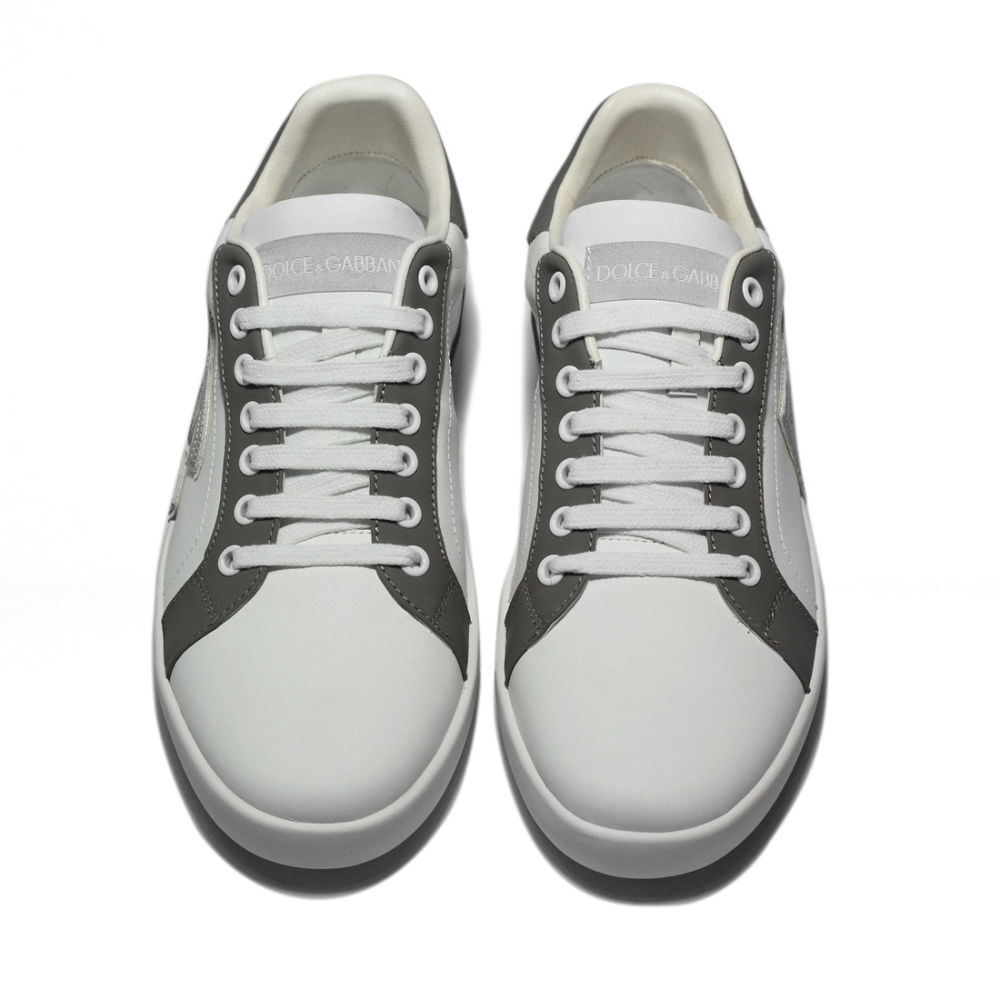 Dolce & Gabbana Portofino White & Grey Sneakers-3