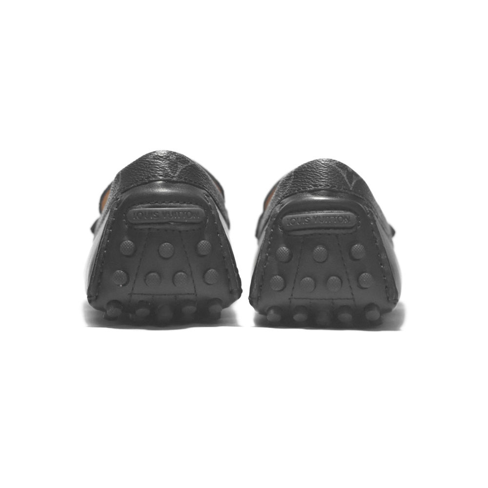 Louis Vuitton Monogram Premium Black Loafers-4