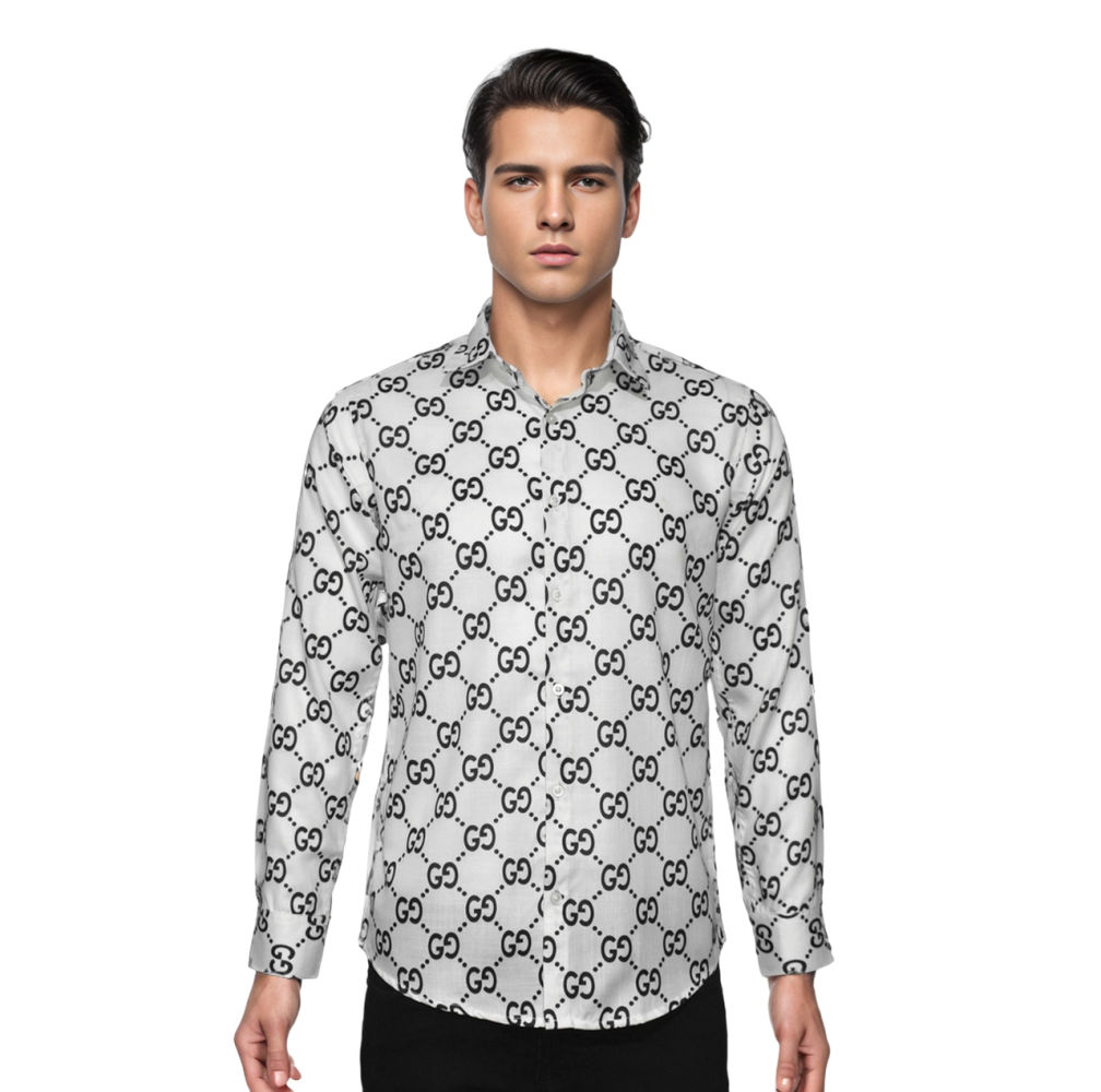 Gucci GG Canvas White Premium Shirt-thumb-6