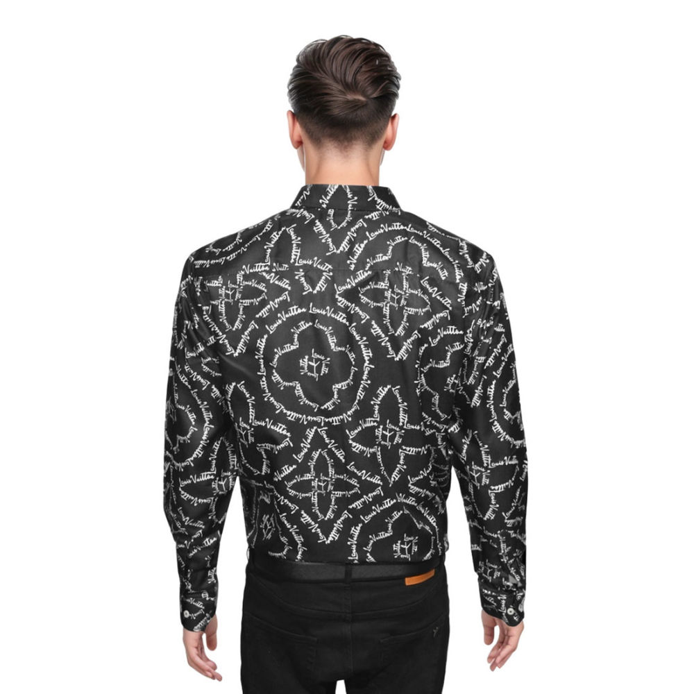 Louis Vuitton Black Premium Quality Shirts-1