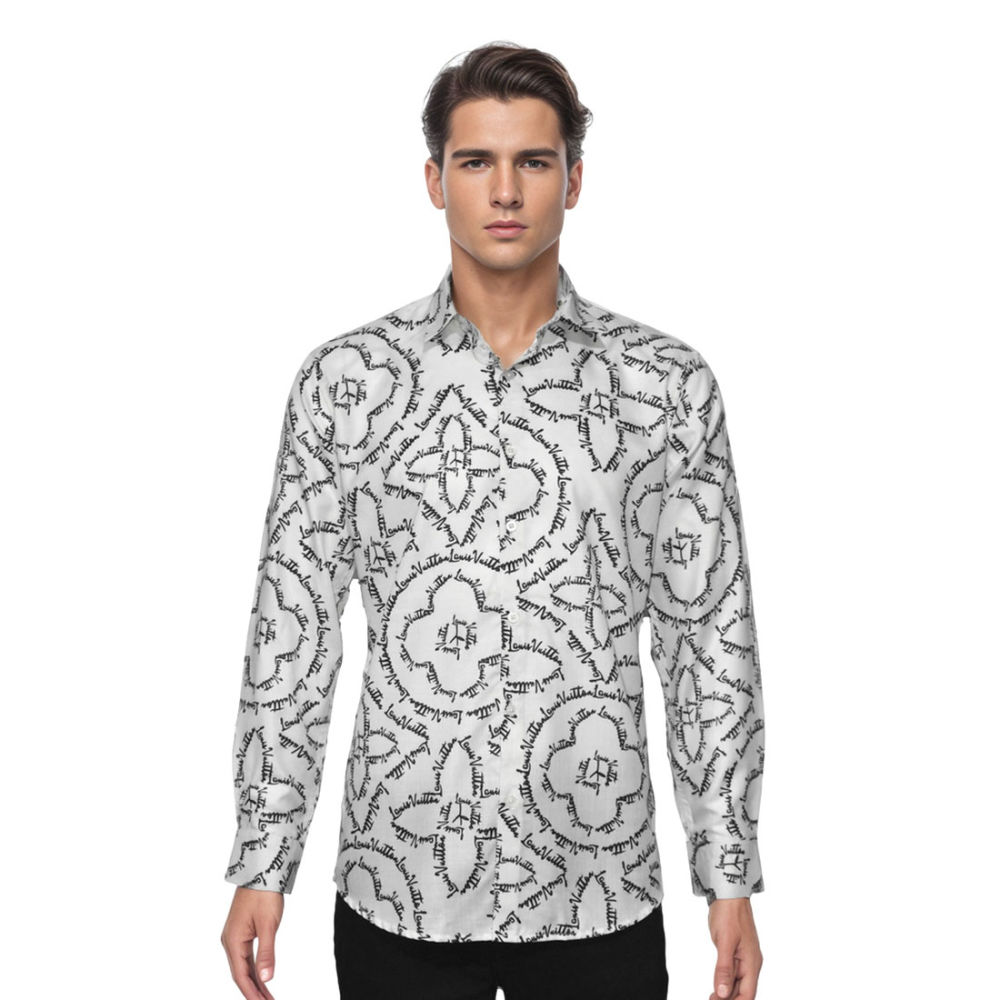 Louis Vuitton White Premium Quality Shirt-6