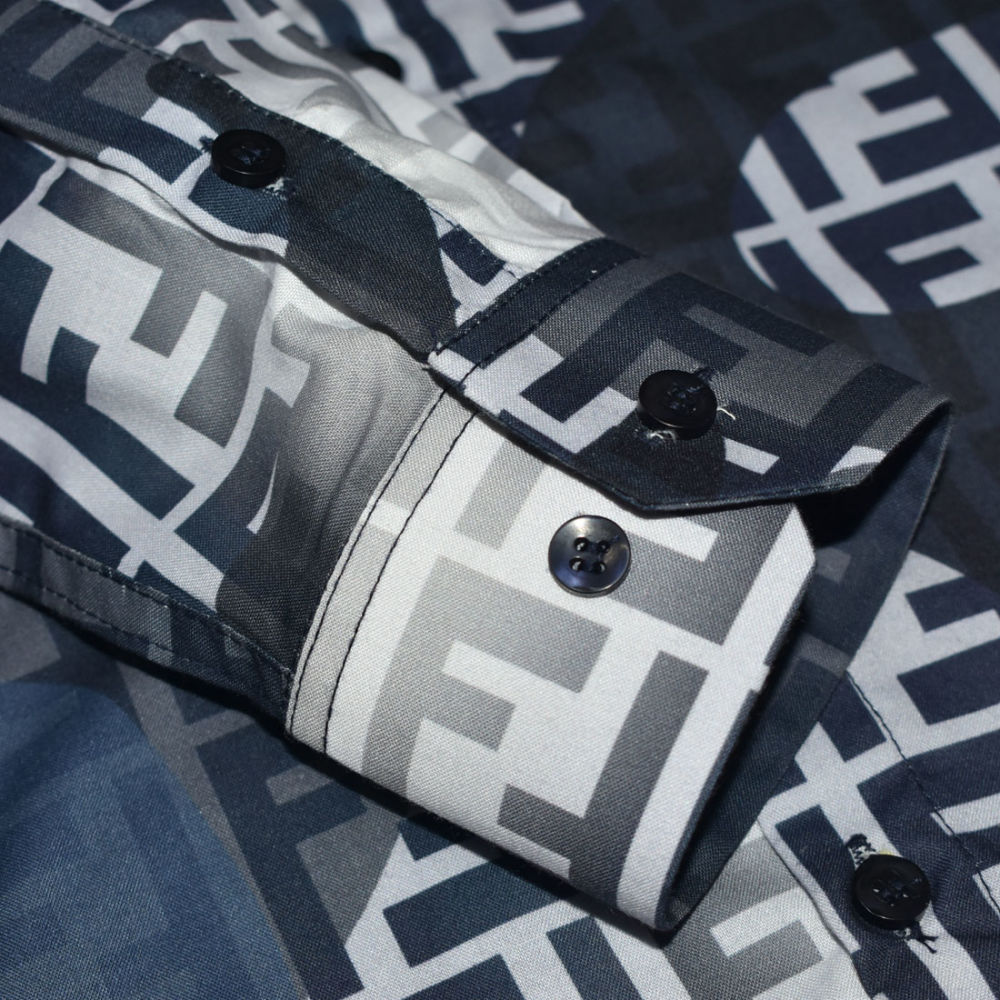 Fendi Blue Premium Quality Shirt-5