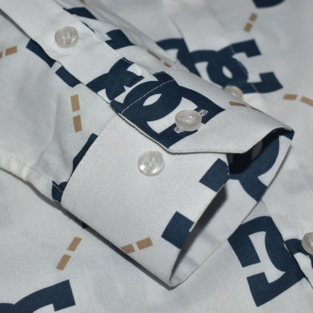 Dolce & Gabbana Monogram Print White Shirt-6