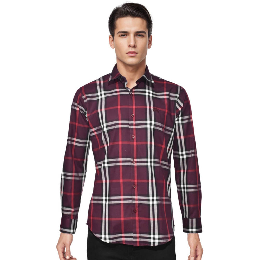 Burberry Wine Premium Quality Shirt-7