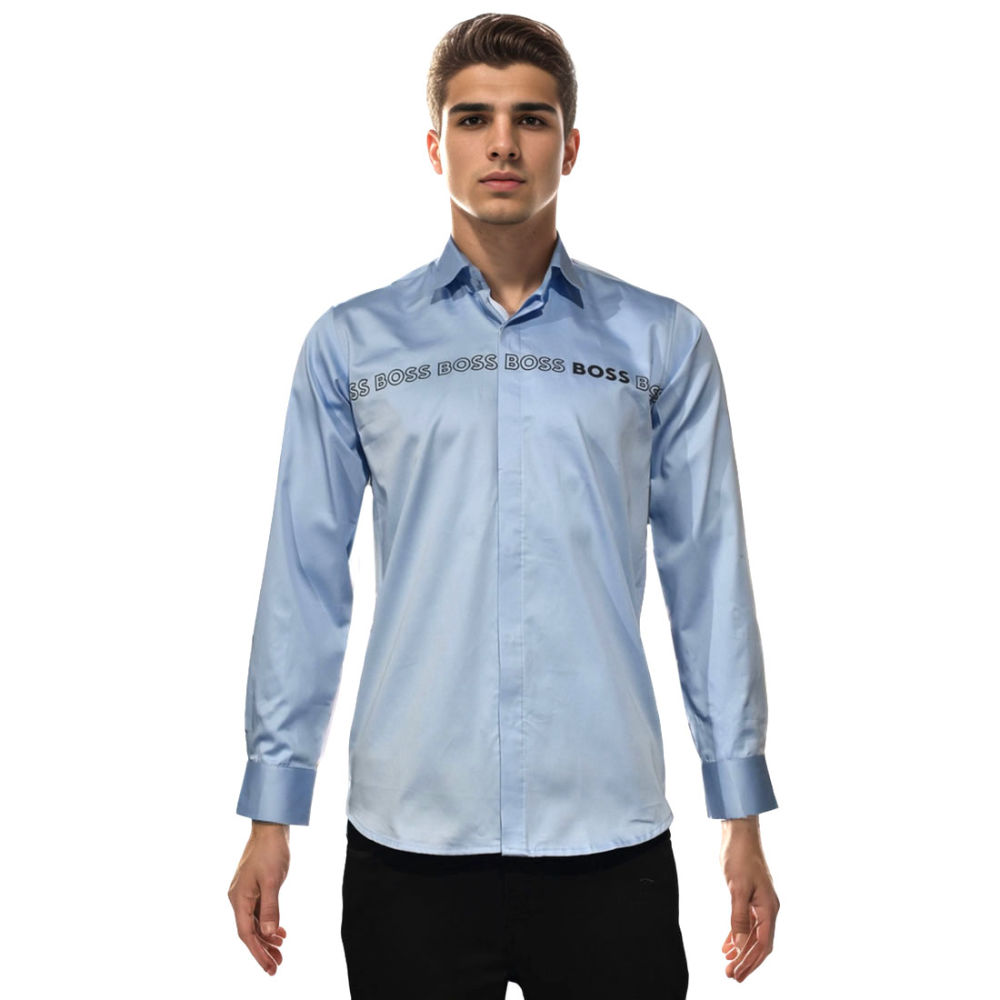 Hugo Boss Blue Premium Shirt-7