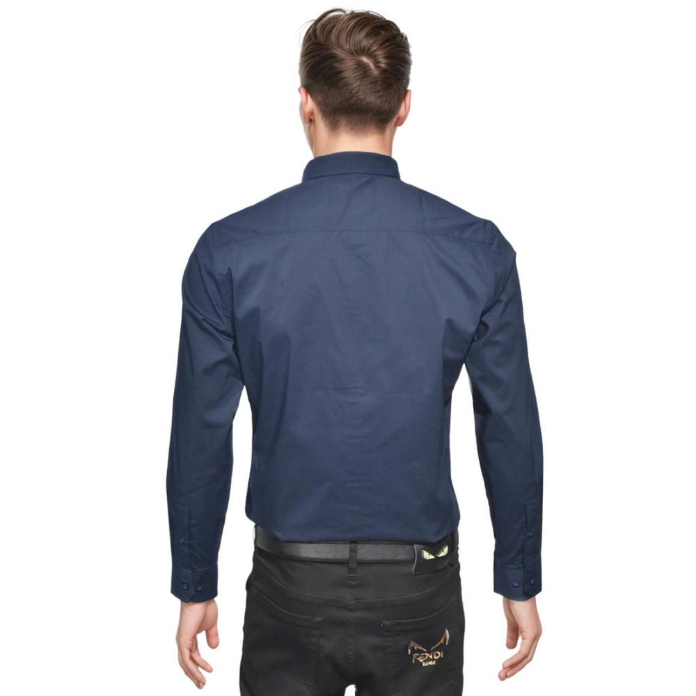 Prada Navy Blue Premium Quality Shirt-thumb-1