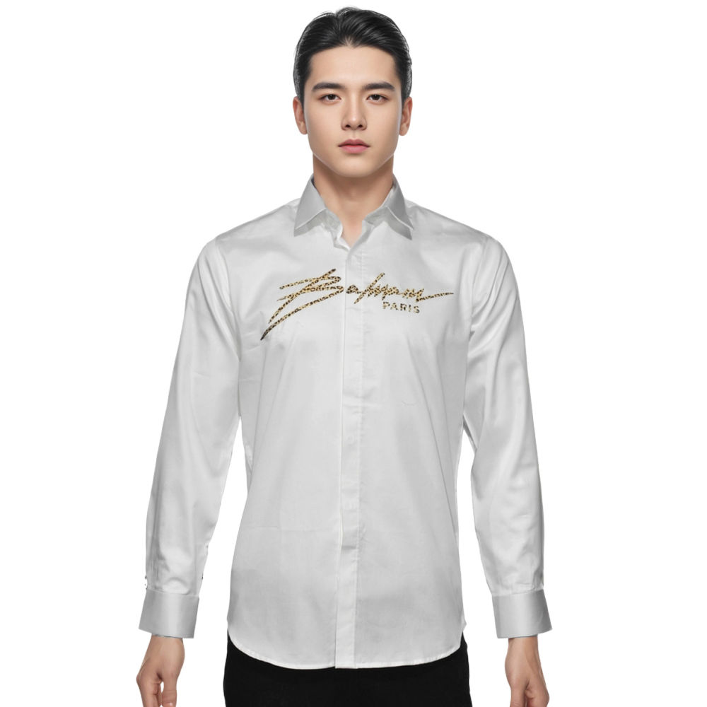 Balmain Paris White Premium Quality Shirt-7