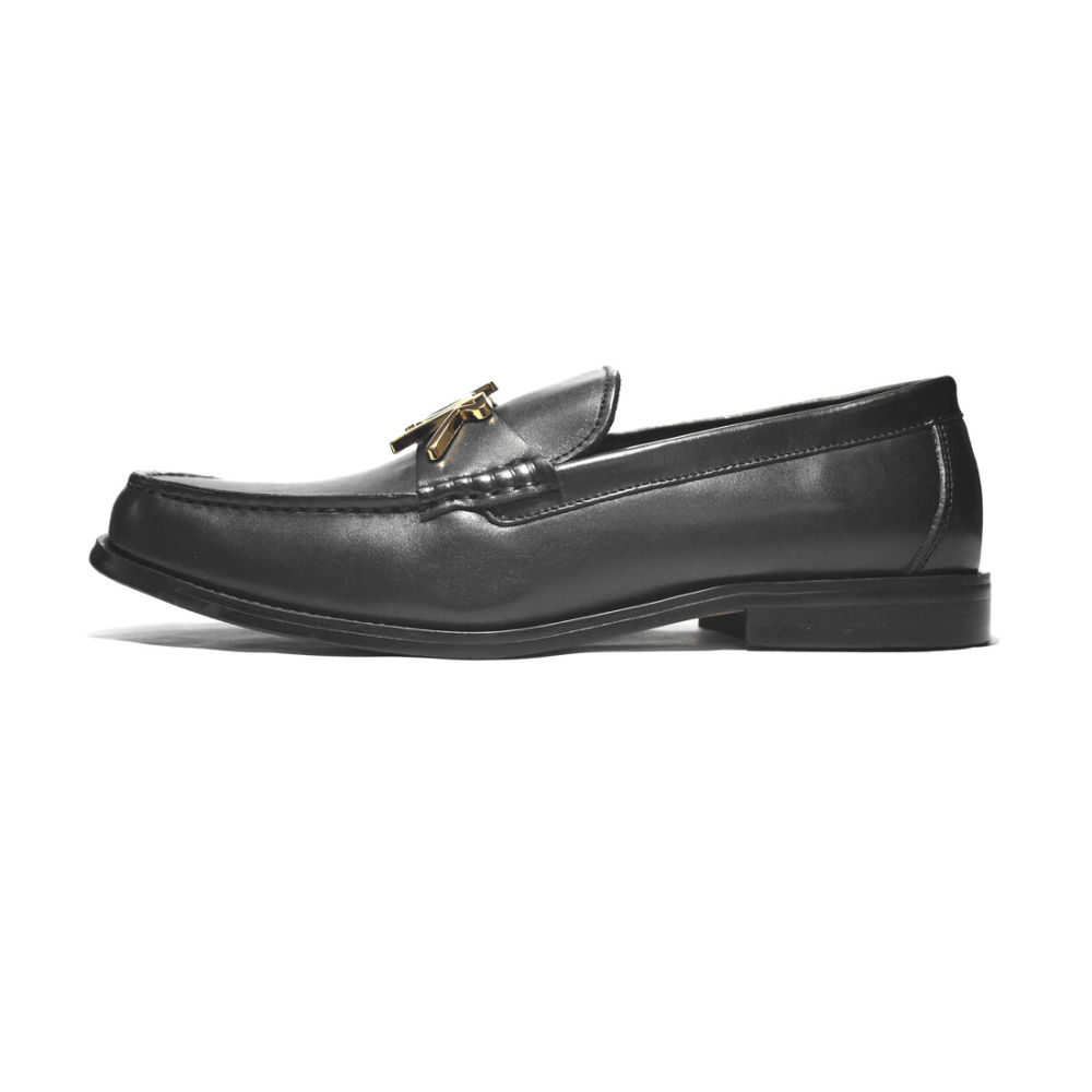 Dior Black & Golden Premium Quality Loafers-1