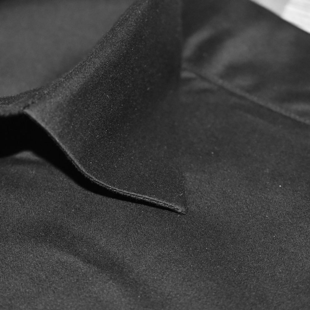 Armani Exchange Black Premium Plain Shirt-thumb-6