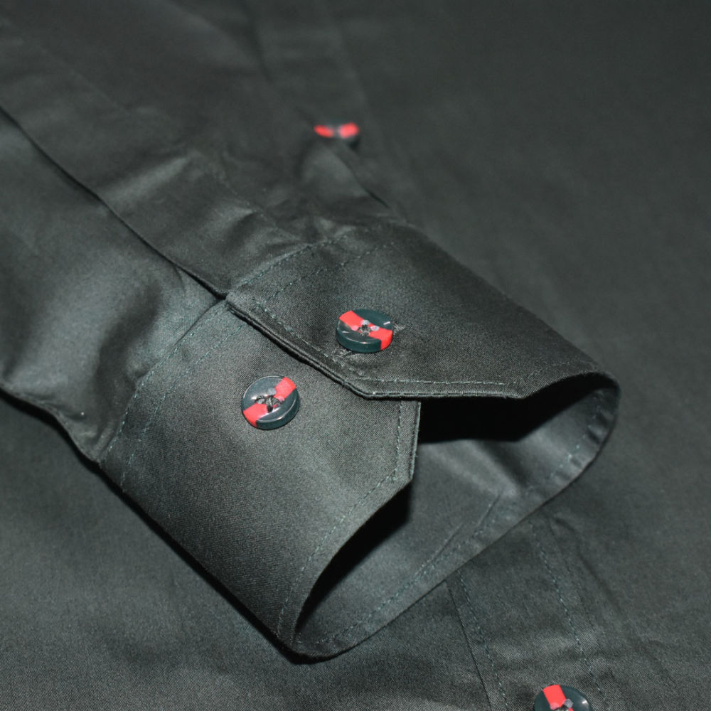 Gucci Embroidered logo Green Premium Luxury Shirt-5