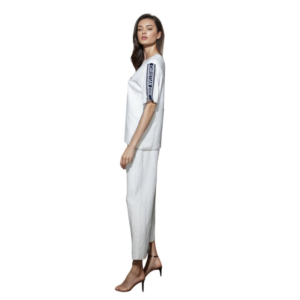 Dior Spider Embroidered White Premium Co-ord Set-3