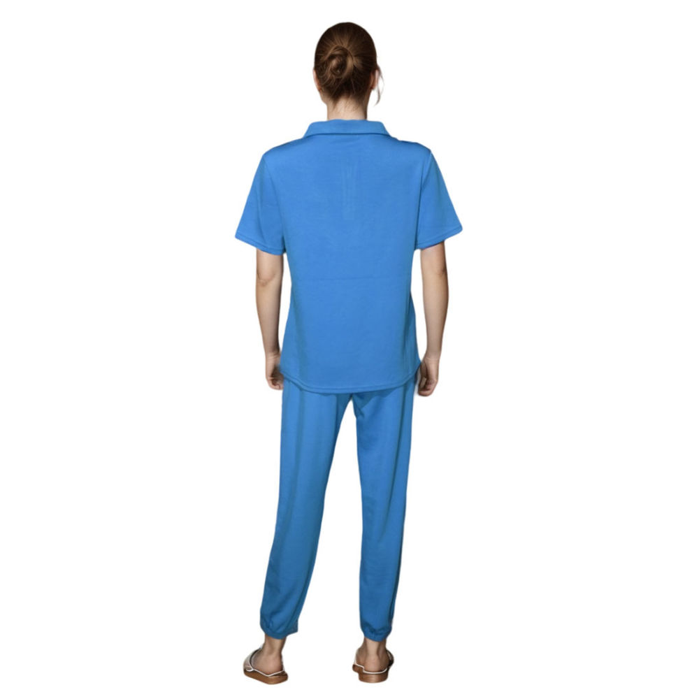 Prada logo Print Blue Premium Co-ord Set-2