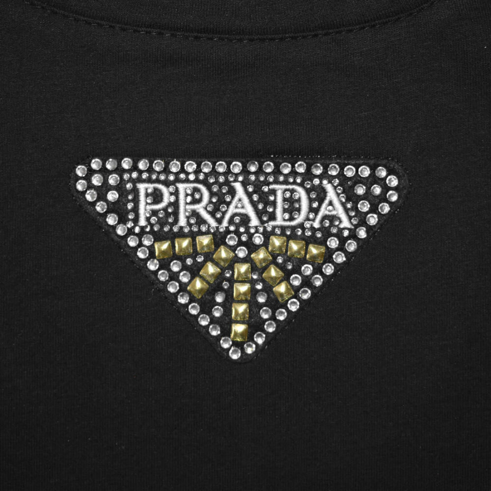 Prada Embroidered Black Premium Co-ord Set-4