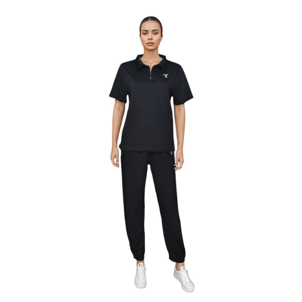 Prada Black Premium Quality Co-ord Set-1