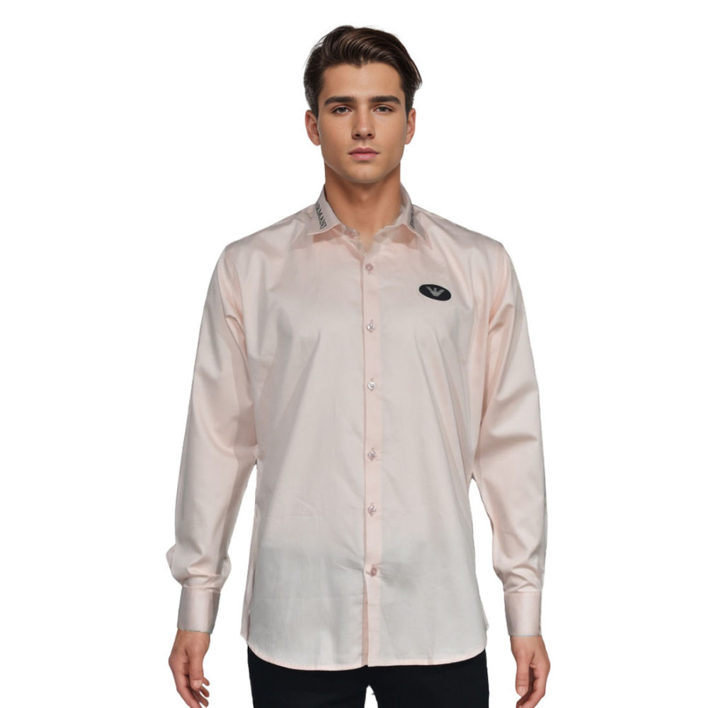Emporio Armani logo Print Pink Premium Shirt-6