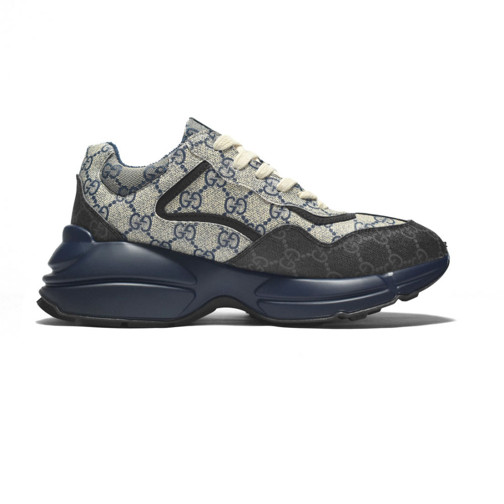 Gucci GG Rhyton Navy Blue Sneakers-1