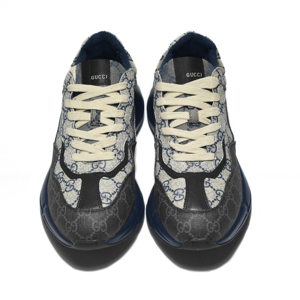 Gucci GG Rhyton Navy Blue Sneakers-3