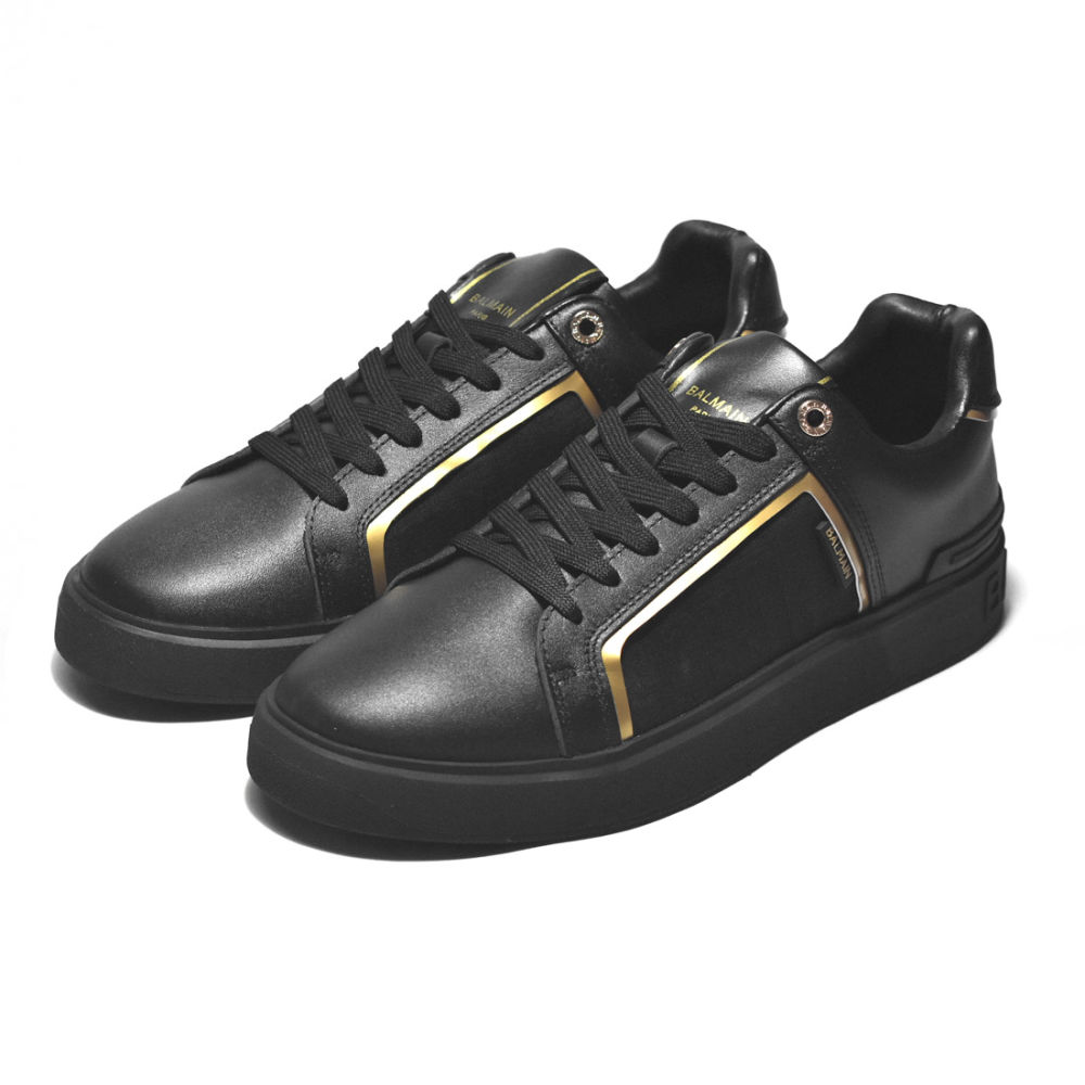 Balmain B-Court Black Monogram Premium Sneakers-2