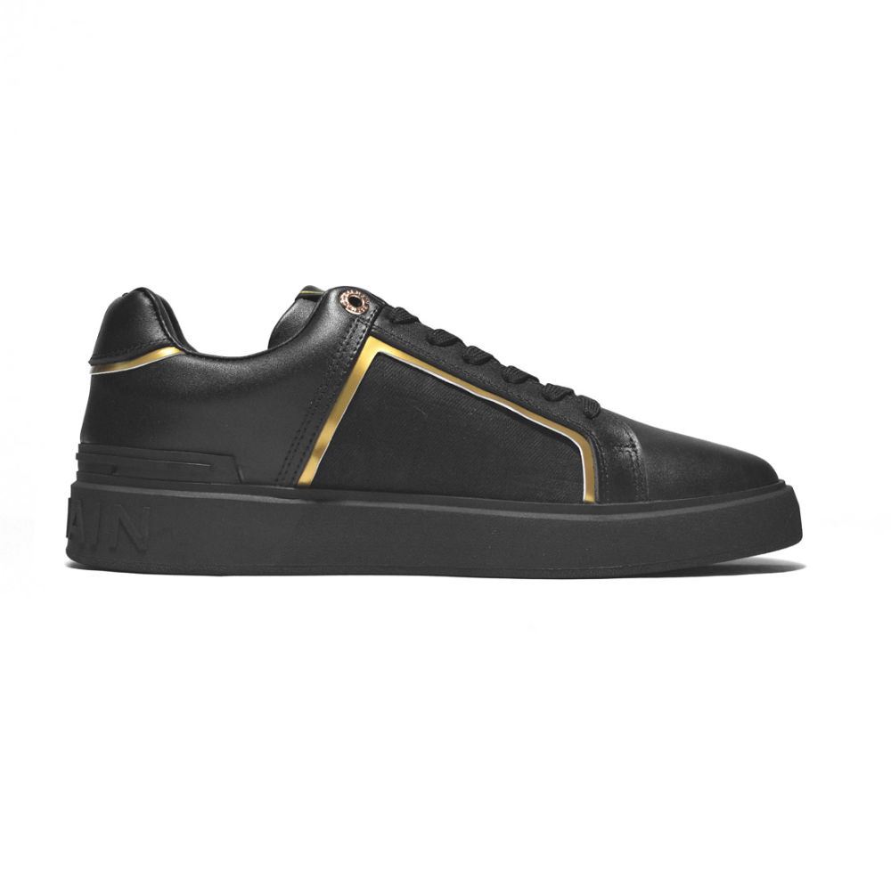 Balmain B-Court Black Monogram Premium Sneakers-1