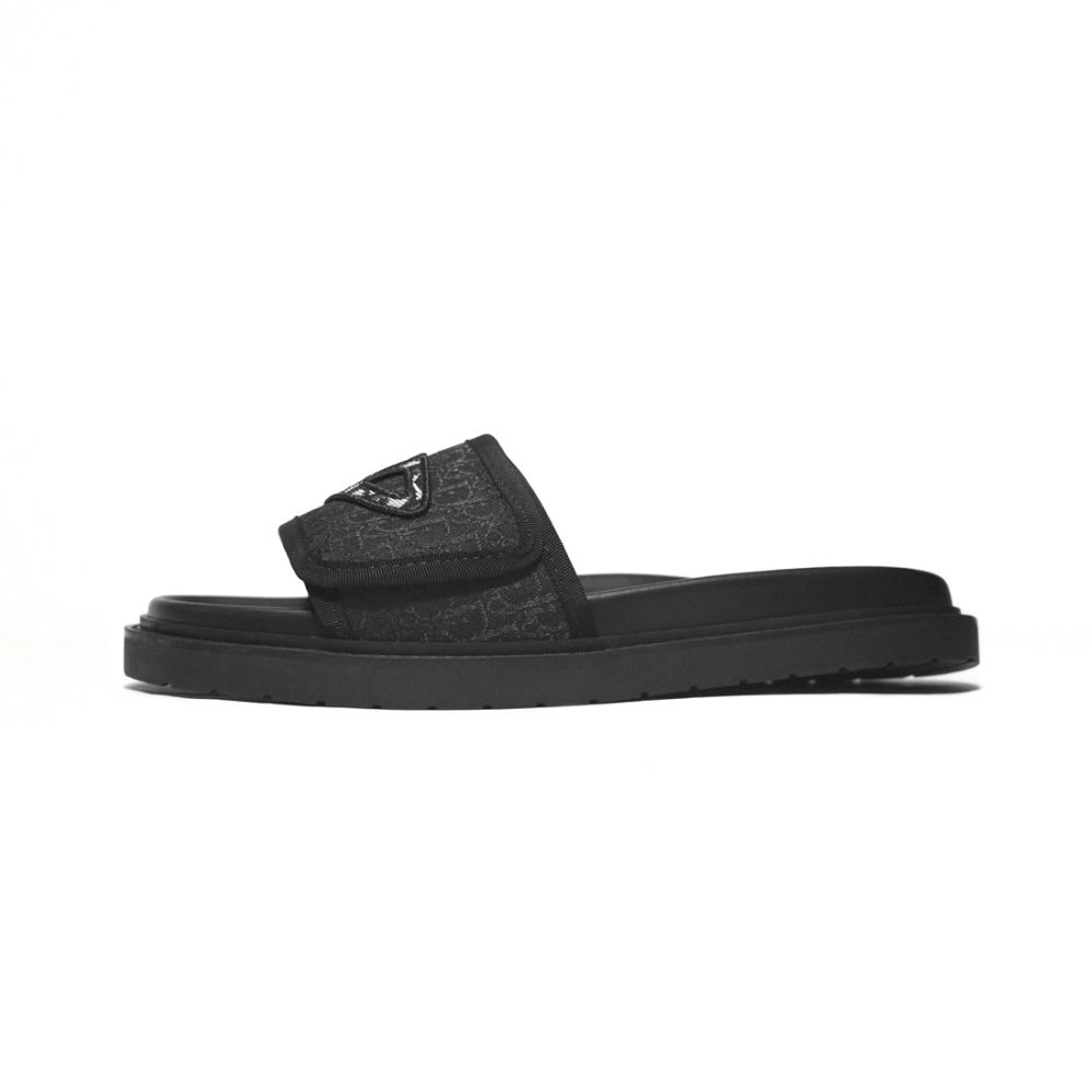 Dior Black Premium Luxury Men's Flip-flops-1
