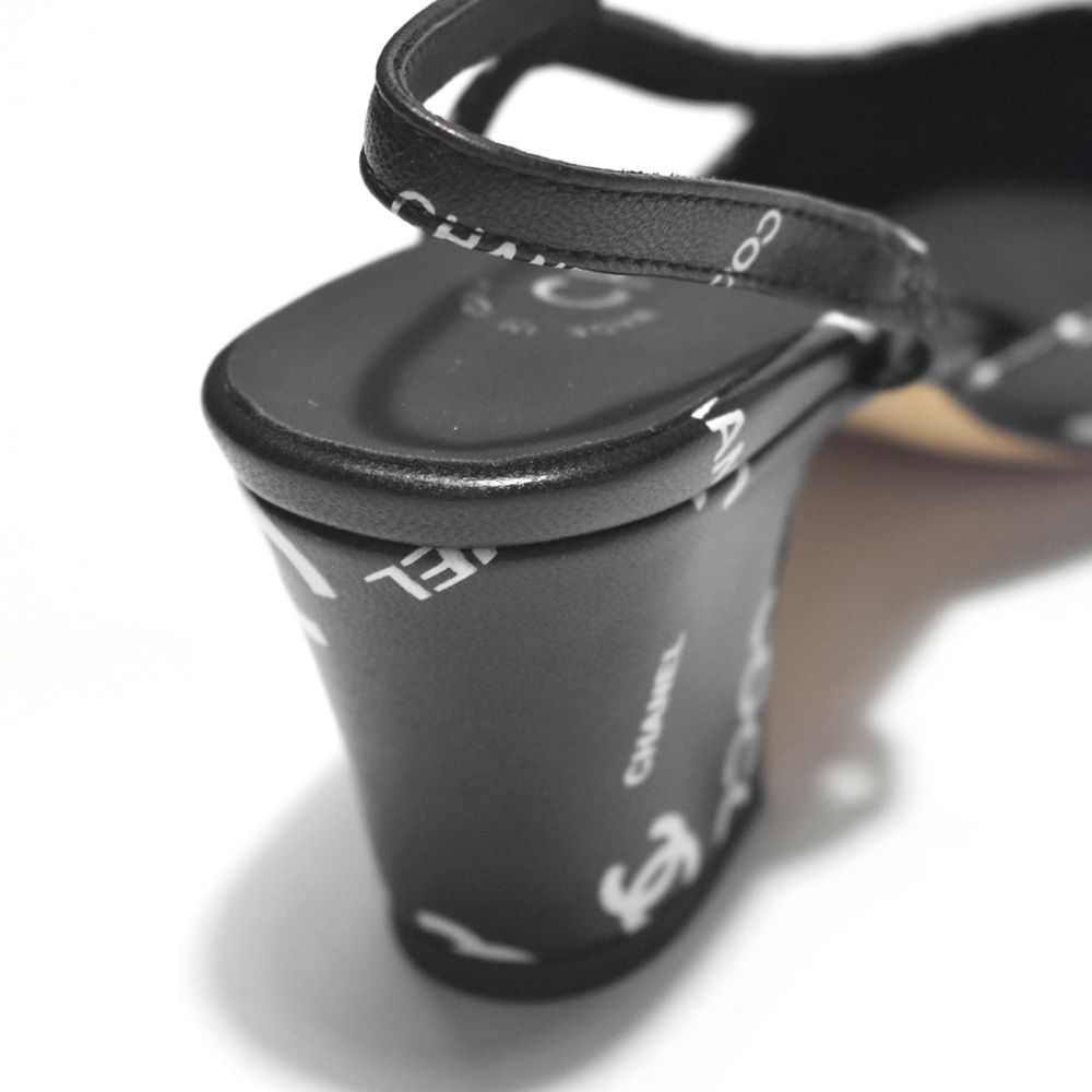 Chanel Black Premium Quality Heels Sandals-4