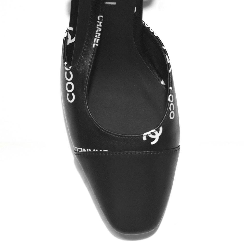 Chanel Black Premium Quality Heels Sandals-3