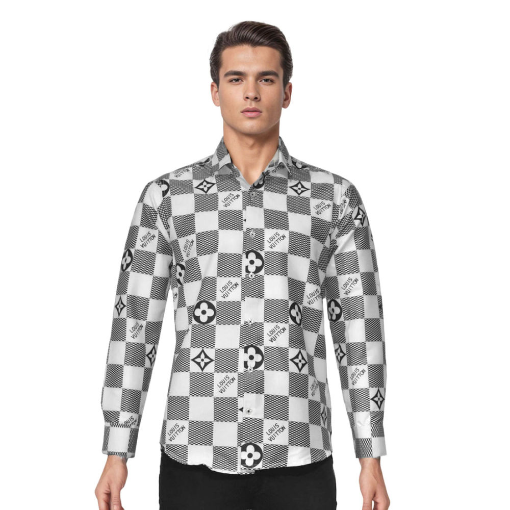 Louis Vuitton Monogram White Luxury Cotton Shirt-thumb-6