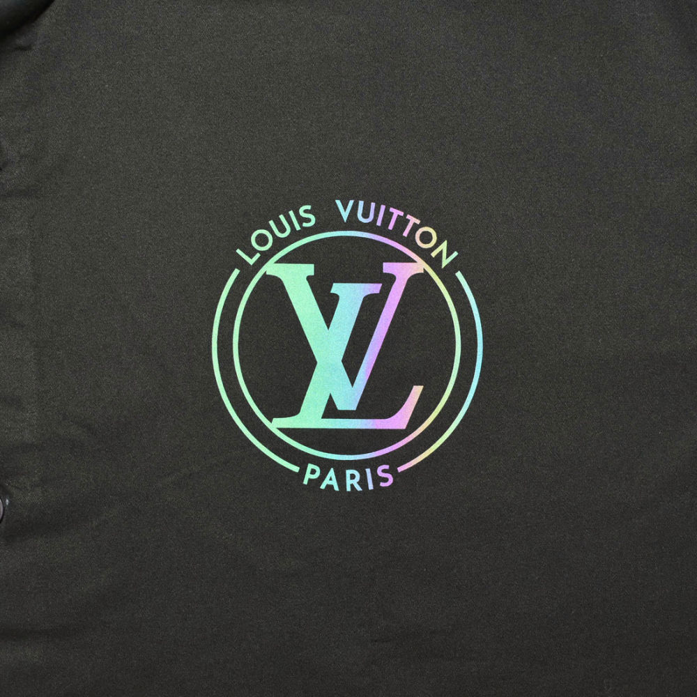 Louis Vuitton logo Print Black Premium Luxury Shirt-3
