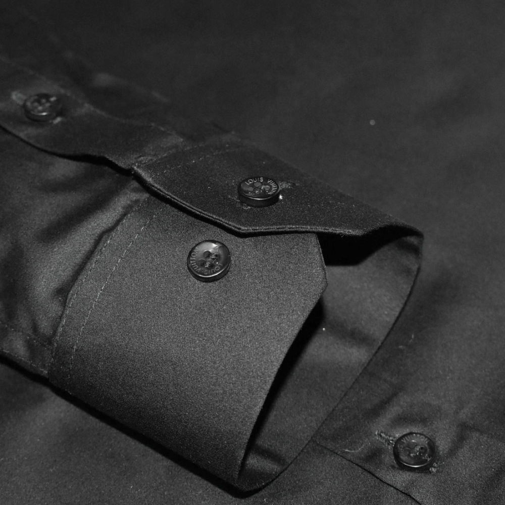 Louis Vuitton logo Print Black Premium Luxury Shirt-5