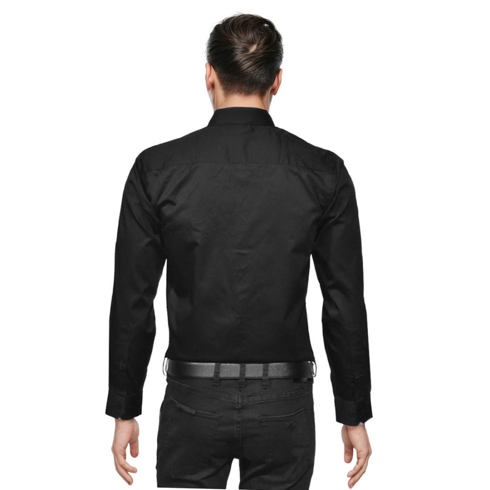 Balmain logo Print Black Premium Cotton Shirt-1