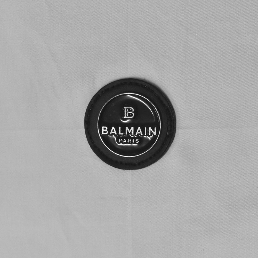 Balmain logo Print White Premium Cotton Shirt-3